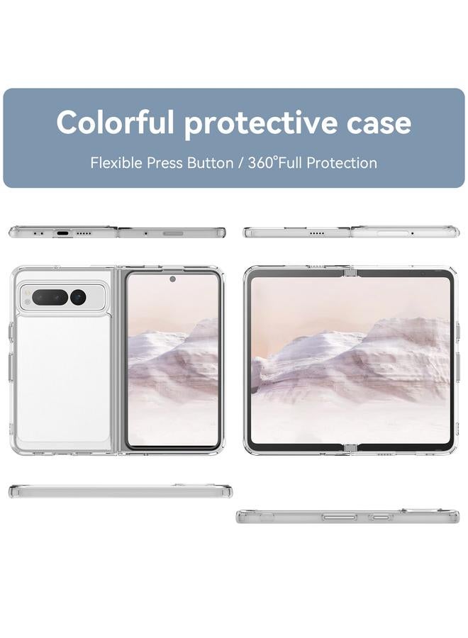 اس-توب جراب لهاتف Google Pixel Fold من سلسلة ملونة من الأكريليك + جراب هاتف TPU - Image 2