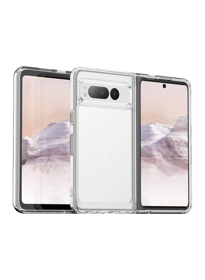 اس-توب جراب لهاتف Google Pixel Fold من سلسلة ملونة من الأكريليك + جراب هاتف TPU - Image 1