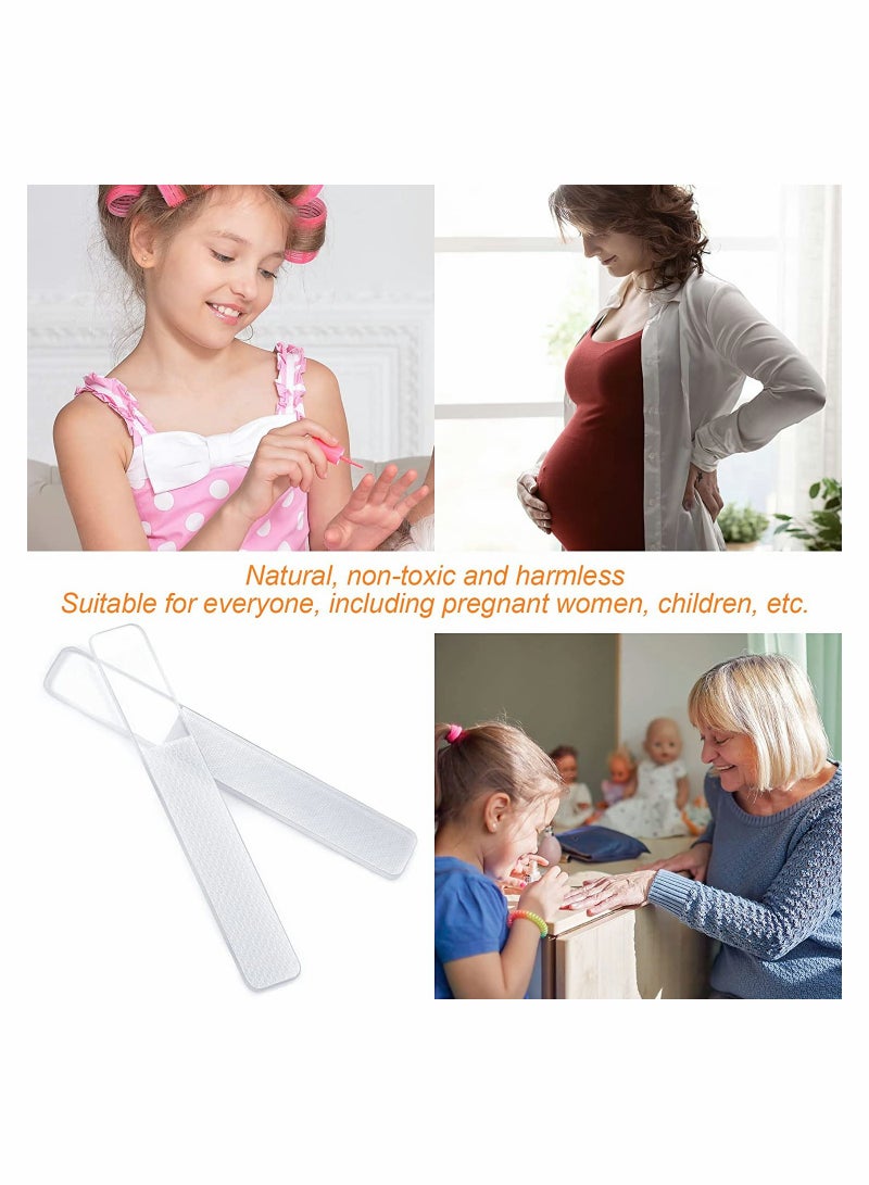 SOLARAE 4Pcs Glass Nail Shiner Glass Nail File for Natural Nails Nano Nail Buffers Crystal Shine Polisher Professional Manicure Tools Kit for Acrylic Nail Care - Image 4