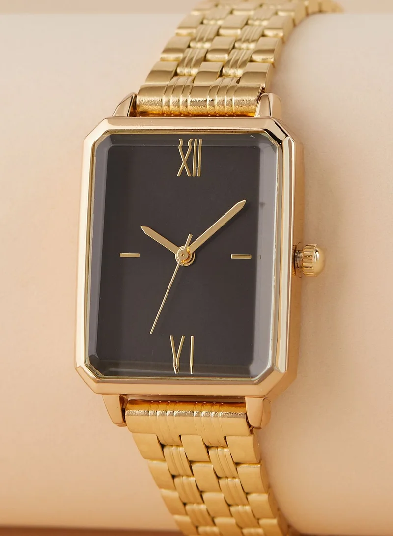 ELLA Rectangle 5 Link Bracelet Watch