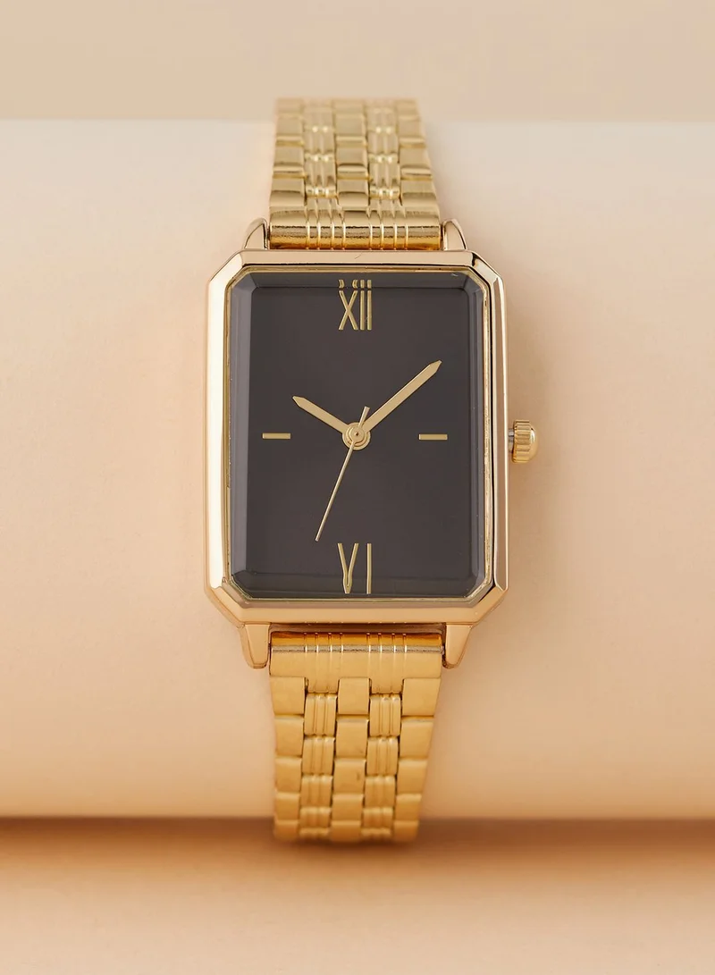 ELLA Rectangle 5 Link Bracelet Watch