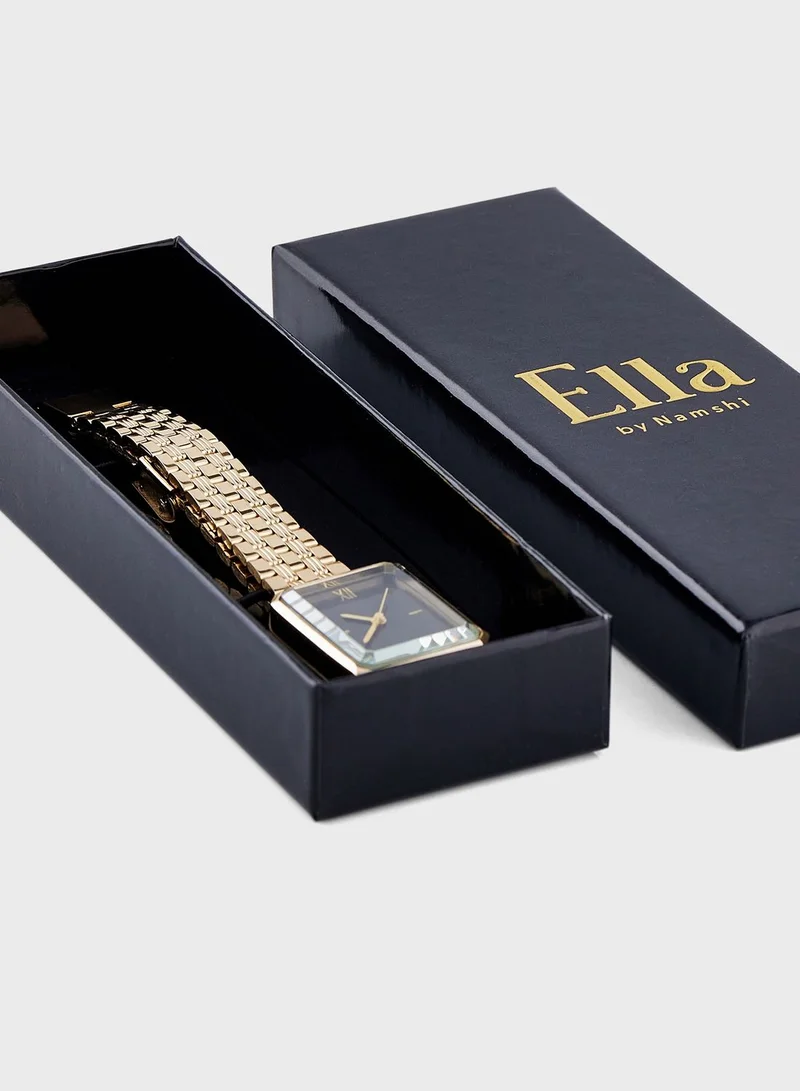 ELLA Rectangle 5 Link Bracelet Watch