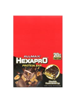 Allmax ALLMAX, Hexapro™, Protein Bar, Chocolate Peanut Butter Cup, 12 Bars, 1.9 oz (54 g) Each  - Image 1