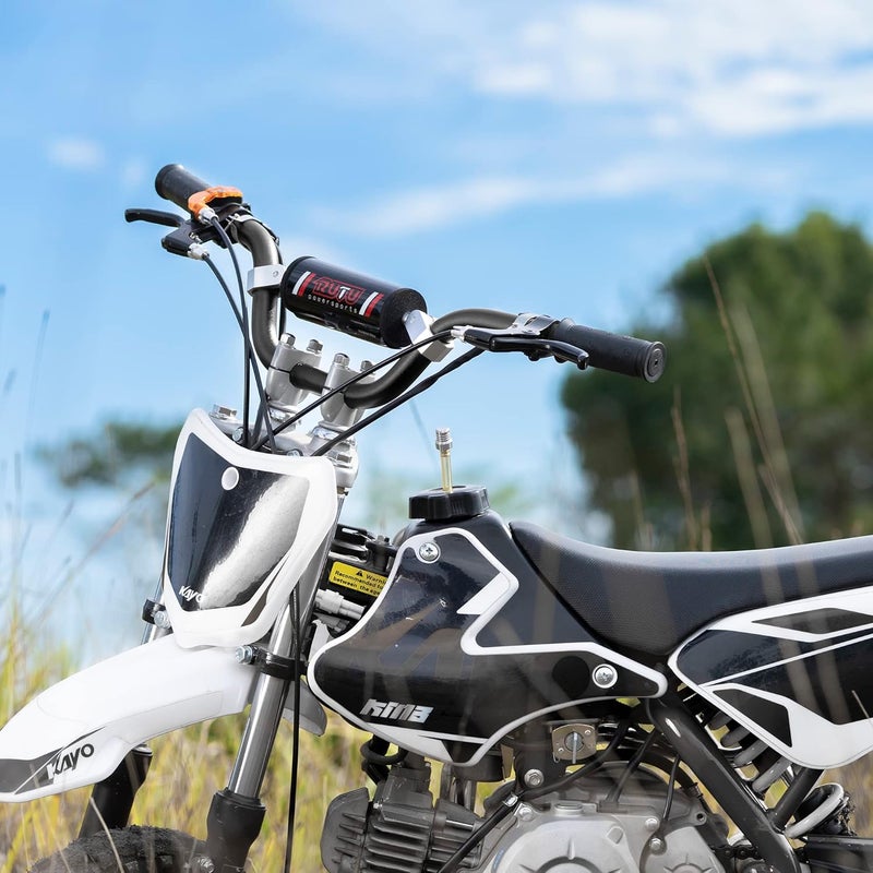 RUTU Heavy Duty 7/8 inch Handlebar with Crossbar Pad for Kids Dirt Bikes and ATVs - Black - Image 5