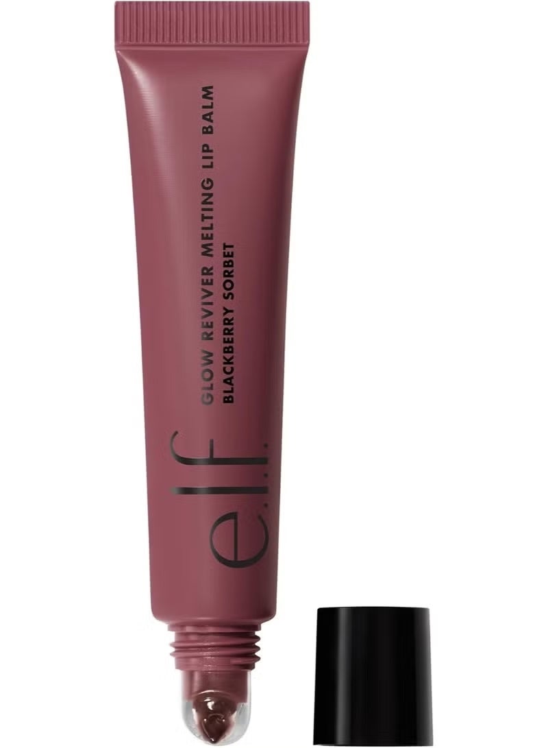 elf Glow Reviver Melting Lip Balm, Hydrating Tinted Lip Balm For A Glossy Finish & Soft, Supple Lips,(Blackberry Sorbet) - Image 1