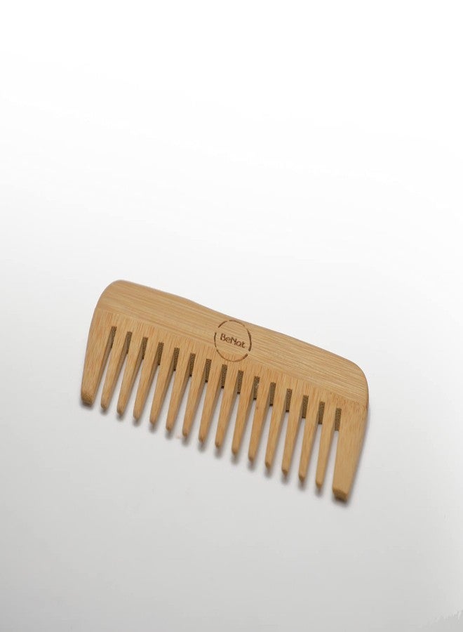BeNat All Natural Bamboo Wooden Hair Comb for Women and Men Eco-Friendly Accessories Ideal For Detangling Curly Hair and Beard Comb For Men - Image 4