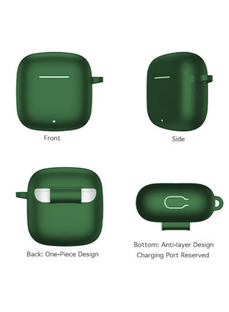 Silicone Protective Case Cover for Huawei FreeBuds Se 2/ Se 3 with Cleaner Kit and Ear Tips (Green) - Image 2