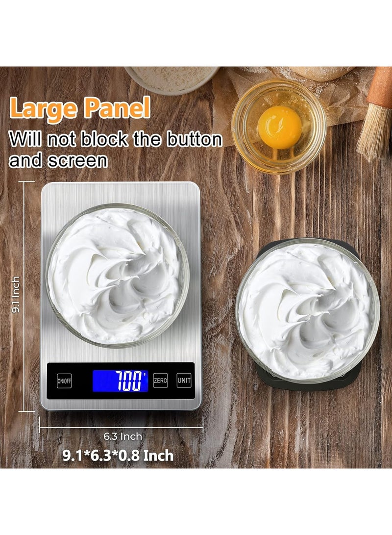 general Digital Food Scale Kitchen Scale, 33Ib/15kg Kitchen Scale with LED Display, 1Gram/0.1Oz Precision Scale, Digital Weight Grams & Ounces, USB Rechargeable Food Scale - Image 4