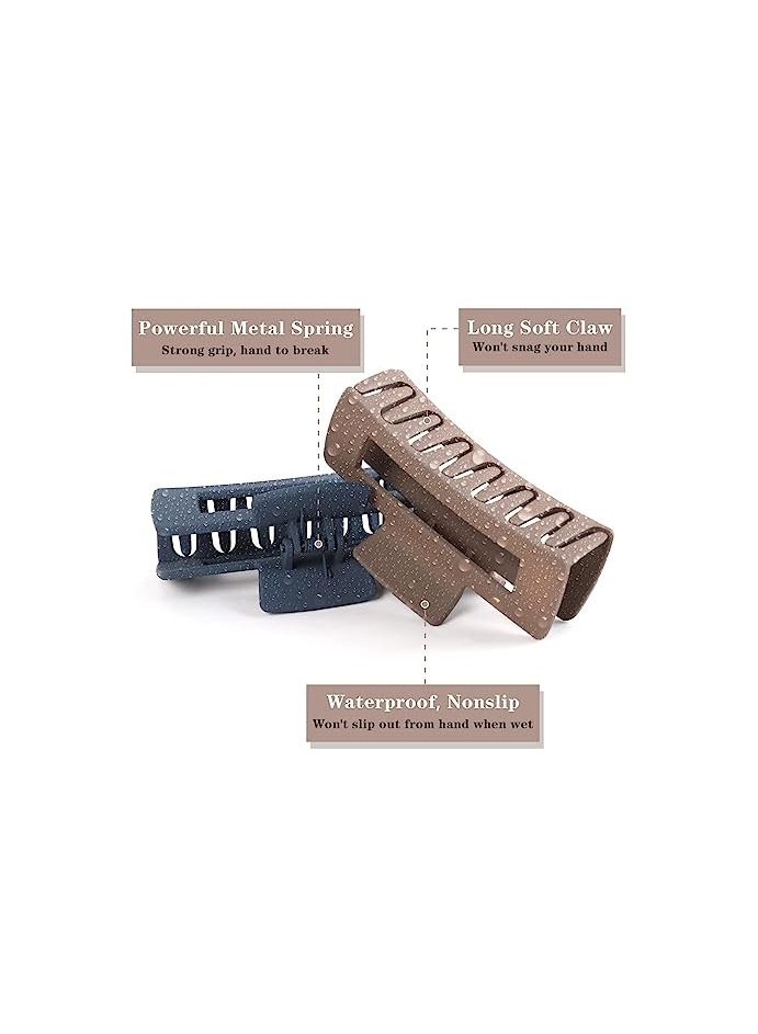 ORiTi Strong Hold Matte Square Claw Hair Clips Rectangle Hair Styling Accessories - Image 4