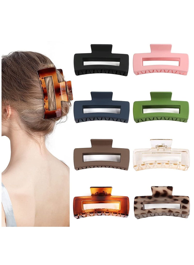 ORiTi Strong Hold Matte Square Claw Hair Clips Rectangle Hair Styling Accessories - Image 1