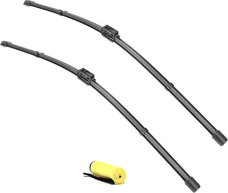 LUTEUS Windshield Wipers 22"+22"（Top Lock MB,Set of 2）replacement for MBZ C300,C350e,C400,C43AMG,C450AMG,C63AMG,C63AMGS,GLC300,GLC350e,GLC43,AMG,GLC63AMG,GLC63 AMG,GLC63 AMG S - Image 1