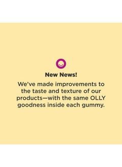 OLLY OLLY Daily Energy Gummy, Caffeine Free, Vitamin B12, CoQ10, Goji Berry, Adult Chewable Supplement, Tropical Flavor - 60 Count  - Image 2