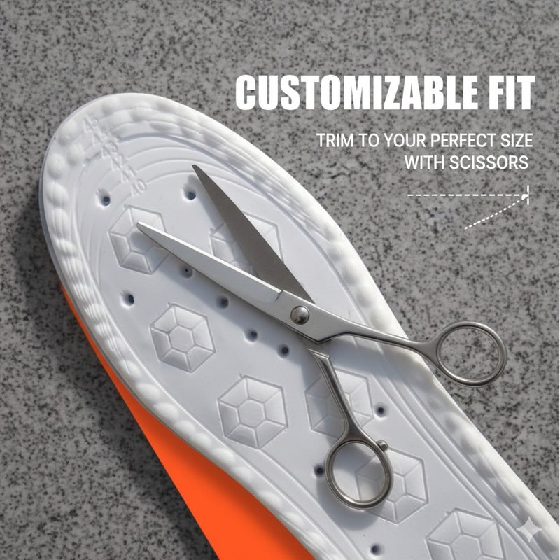 Rymel Soft and Breathable Shoe Insoles, Memory Foam Insoles for Men and Women - Comfortable Cushioning Support Pads for Everyday Wear - Image 2