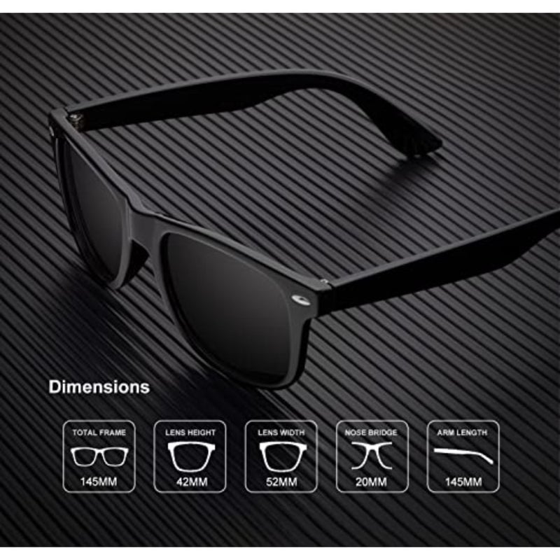 KALIYADI Sunglasses Men Polarized for Mens and Womens Unisex Sun Glasses for Driving UV Protection - Image 4