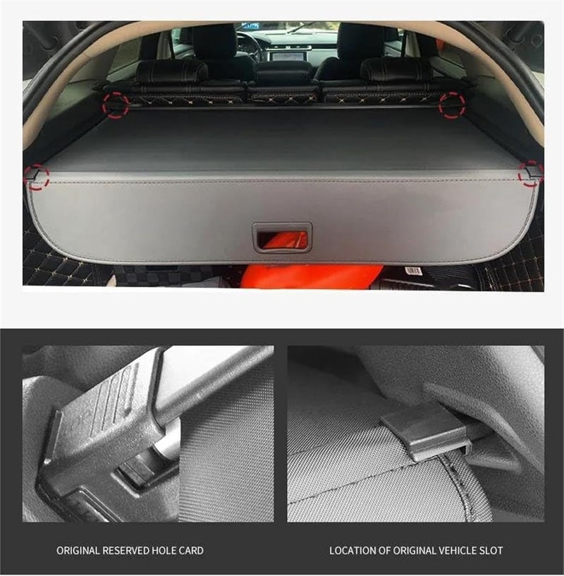 DEMULAX Car Rear Trunk Privacy Curtain for Subaru Outback - Image 2