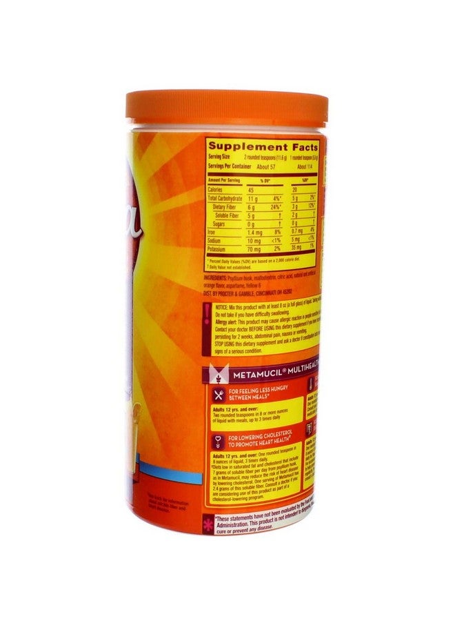 Metamucil Metmcl Sugar Free Orange Size 114Dz - Image 5