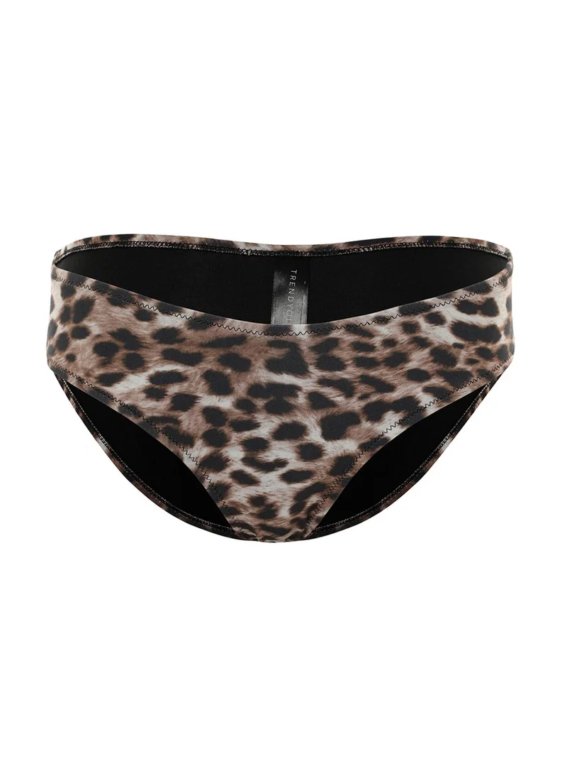trendyol Leopard Print Bikini Bottom