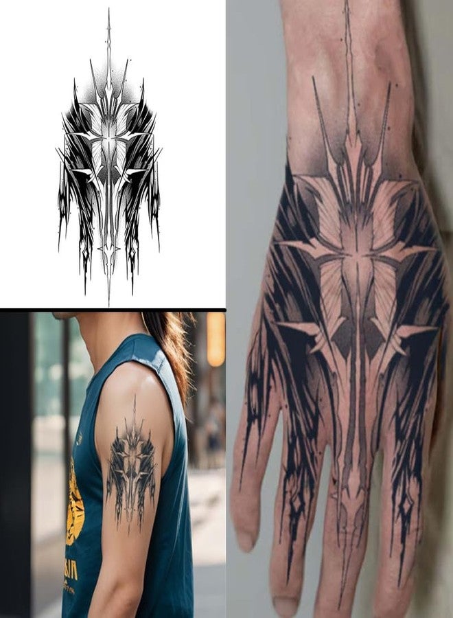 Dodxiaobeul 31 Sheets Temporary Tattoos for Women and Men Semi Permanent Temporary Tattoos Kit Realistic Hand Tattoos Stickers 100% Plant-Based Ink Lasts 1-2 Weeks - Image 5