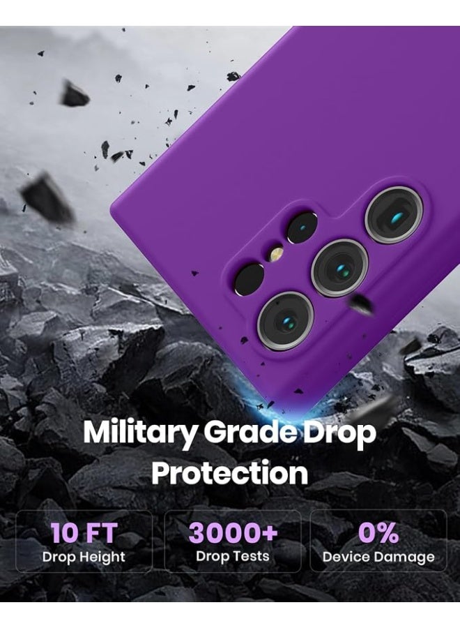Lynacz Original for Samsung Galaxy S24 Ultra Silicone Case, Slim Fit Premium Liquid Silicone Shockproof Phone Cover, Upgraded Camera Protection and Microfiber Lining, Purple | Soft Liquid Silicone, Raised Camera Lens Protection, Multiple Neon Bright Colors, Microfiber Lining, Smooth Grip, Slim Fit - Image 4
