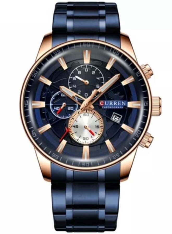 كارين الرجال للماء الجلود المعصم ووتش عارضة الرياضة كرونوغراف الكوارتز ووتش - Image 1