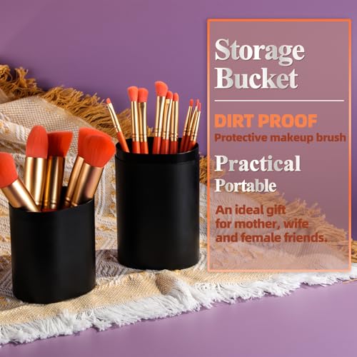 BS Mall BSMALL Makeup Brush Set 14 Pcs With Case Foundation Brush Concealer Brush Blush Brush Flawless Application Complete Luxury Cosmetic Brush Kit For Travel Daily Use - Image 3