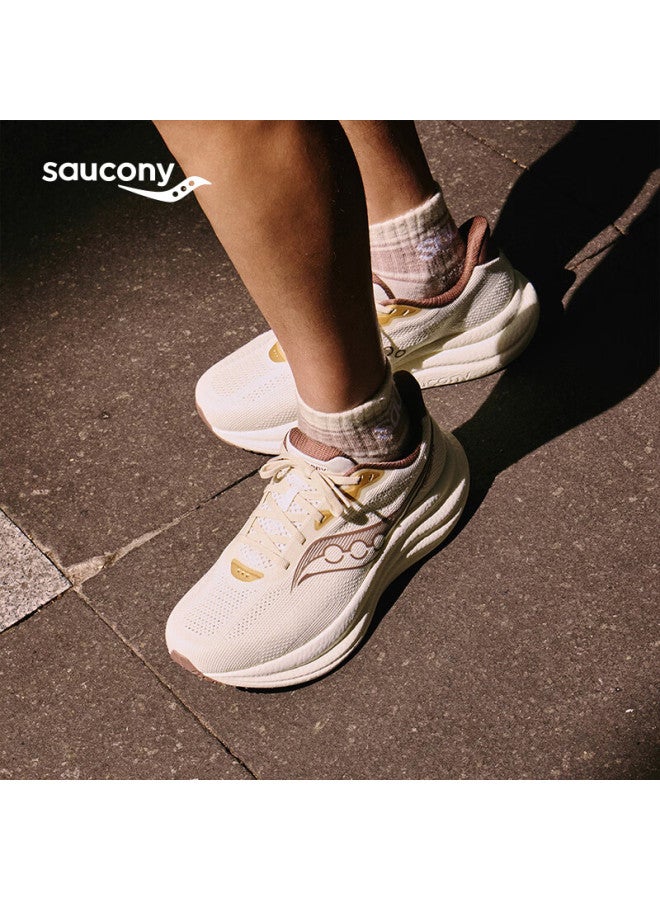 Saucony Triumph 23 Couples Cushioning Rebound Running Shoes Comfortable Sports Shoes Khaki Size 43 - Image 3