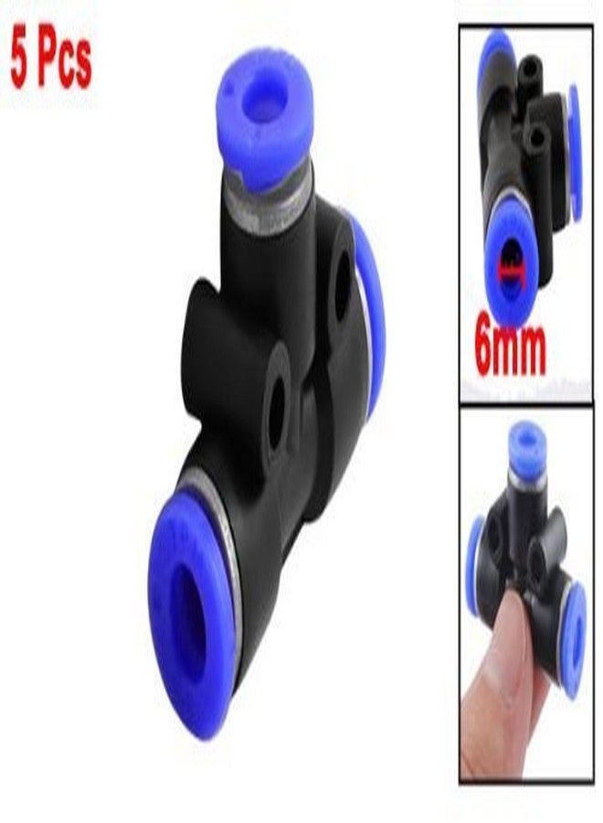 A1 Gadgets Pneumatic Tee Pneumatic Air Pipe fitting type connector pneumatic connector (5, 6 mm) - Image 2