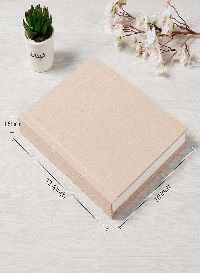 Pssoss Photo Album 8x10 with Writing Space Linen Cover 8x10 Photo Album Book Holds 20 Photos Ideal for Wedding Theme-Album and Baby Photo Albums (Beige,20 Pockets) - Image 2