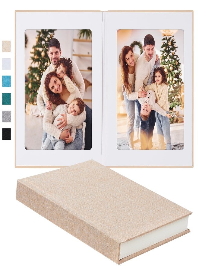 Pssoss Photo Album 8x10 with Writing Space Linen Cover 8x10 Photo Album Book Holds 20 Photos Ideal for Wedding Theme-Album and Baby Photo Albums (Beige,20 Pockets) - Image 1