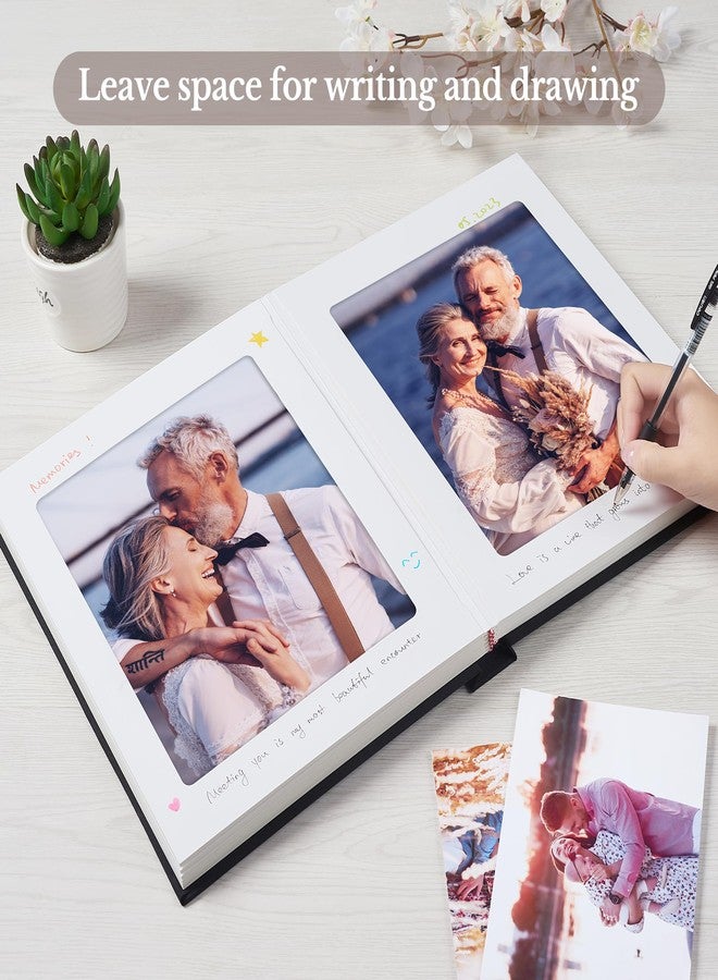 Pssoss Photo Album 8x10 with Writing Space Linen Cover 8x10 Photo Album Book Holds 20 Photos Ideal for Wedding Theme-Album and Baby Photo Albums (Beige,20 Pockets) - Image 4