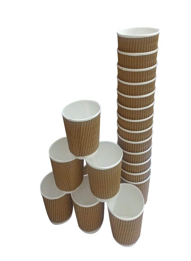 Yashvin Disposable Cups for Tea/Coffee 150 ml (Brown) Pack of 25 Piece for Wedding Events Party and Daily USE || R89562 - Image 1