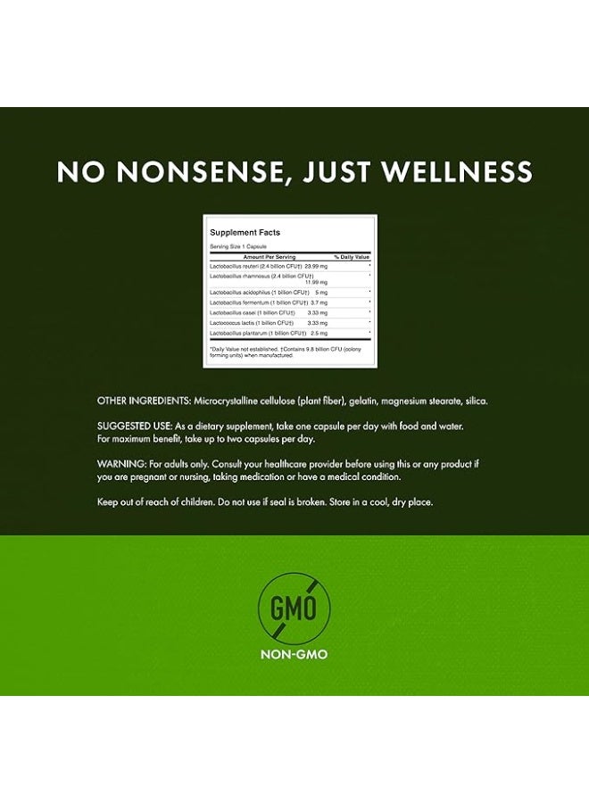 SWANSON FemFlora Probiotic for Women - 7 Targeted Strains with 9.8 Billion CFU, 60 Vegan Capsules - Image 5