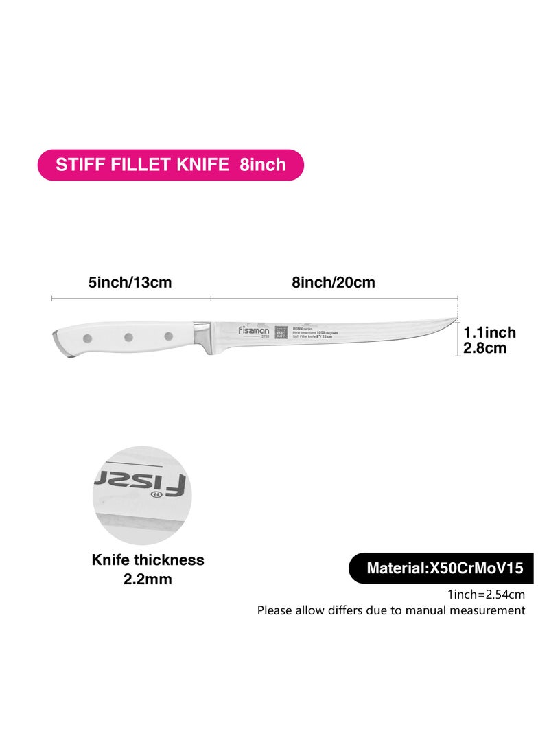 Fissman 8'' Stiff Fillet Bonn Series, with Sharp Blade and Sturdy Non Slip Handle - Image 4