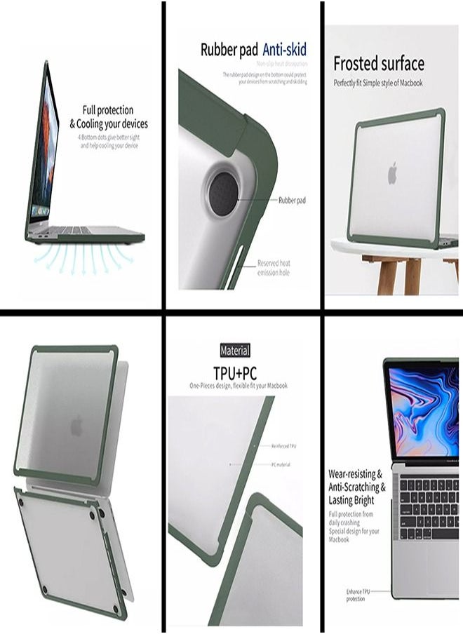 Generic - Protective Cover TPU Frame & Thin Hard Shell 360 Protection For Macbook Pro13 inch 2018 model A1989 – A1706 – A1708 – A2159 - Image 1