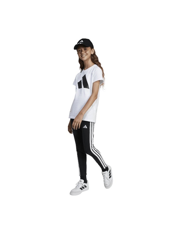 Adidas Jg Bl Tee 160 White Training T-Shirts For Junior 7-8Y - Image 4