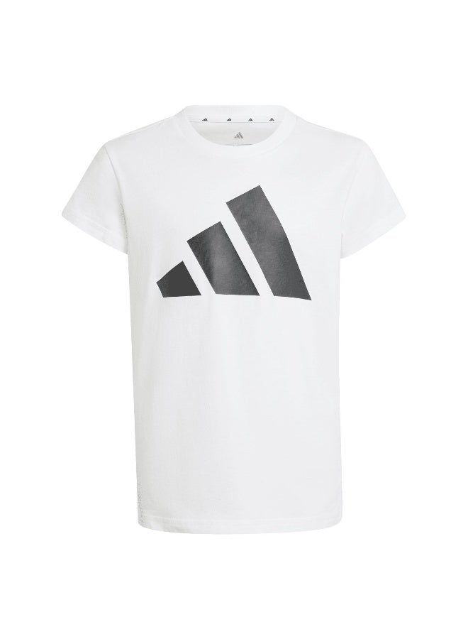 Adidas Jg Bl Tee 160 White Training T-Shirts For Junior 7-8Y - Image 1