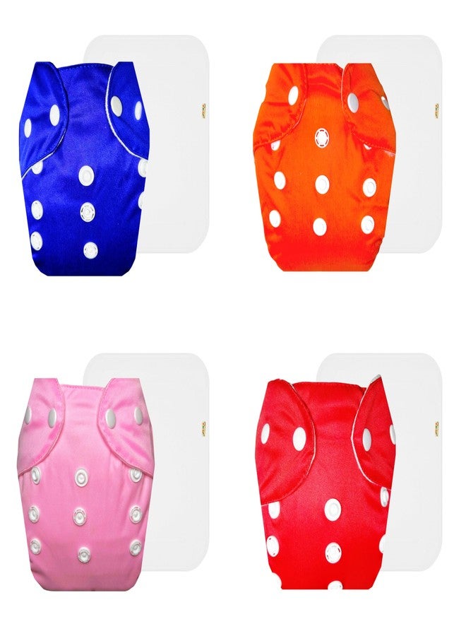 حفاضات قماشية دمبلدو لايت مع حشوة قطنية (عبوة من 4) | شعور بالجفاف والراحة | مانعة للتسرب | سريعة الجفاف | تغيير حفاضات بدون قلق | من 3 أشهر إلى سنتين | للجنسين - Image 1