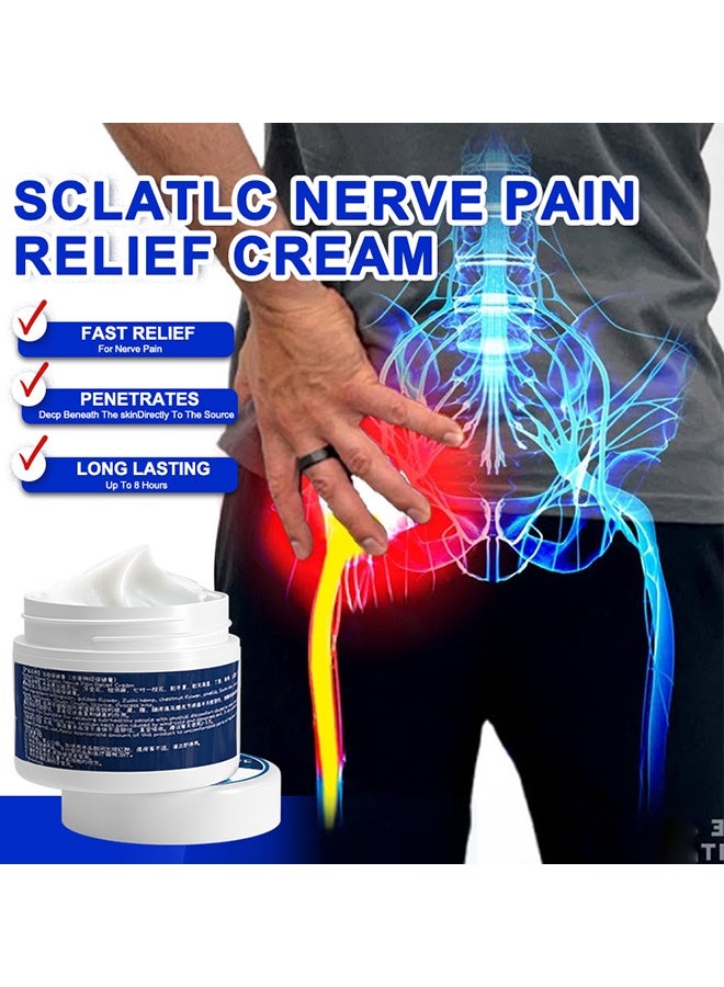 ERAYCEE Sciatic Nerve Cream, Sciatic Nerve Pain Reducing Cream, Relieve Leg Numbness And Pain, Soothing Massage Cream For Back Buttock, 10g*2pcs - Image 2