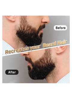 RATSAW Beard Filling Pen Waterproof Beard Pencil Filler for Men Sweatproof Moustache and Eyebrows Barber Pencil for Travel Natural Black  - Image 2