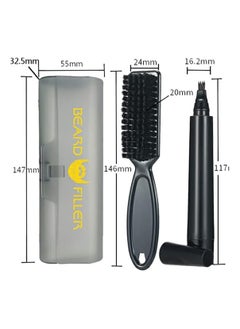 RATSAW Beard Filling Pen Waterproof Beard Pencil Filler for Men Sweatproof Moustache and Eyebrows Barber Pencil for Travel Natural Black  - Image 4