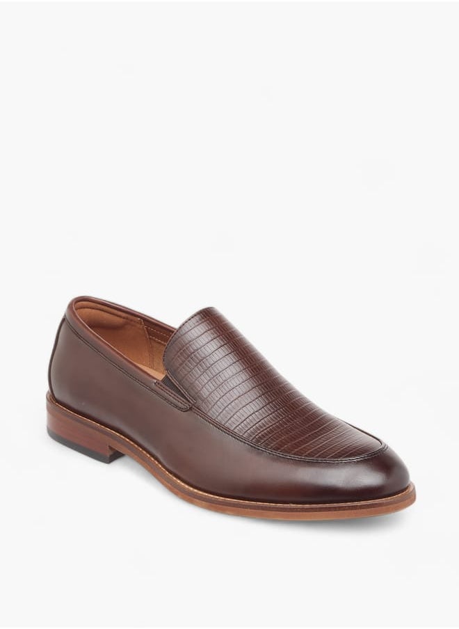 DUCHINI Men's Textured Slip-On Loafers  - Image 2