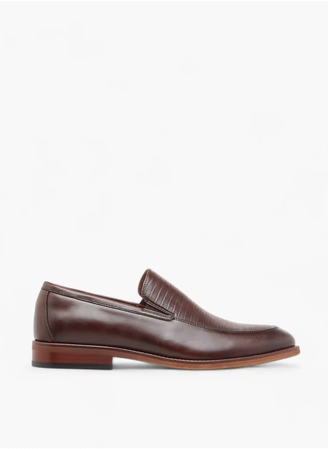 DUCHINI Men's Textured Slip-On Loafers