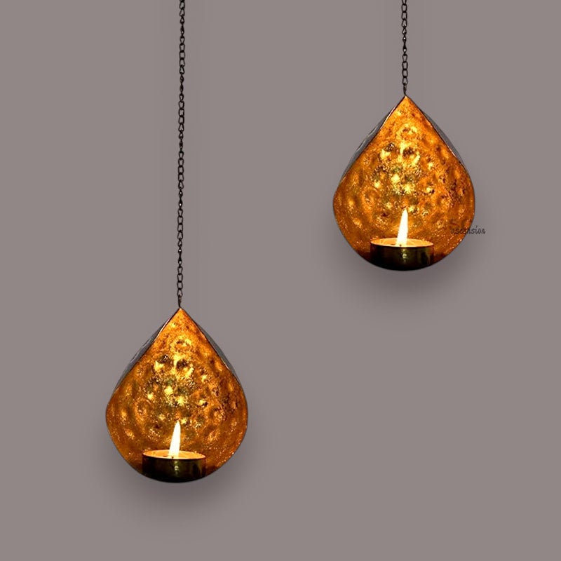 Ascension Metal Wall Hanging Tealight Candle Holder Candle Holders for Home Decoration (1) - Image 1