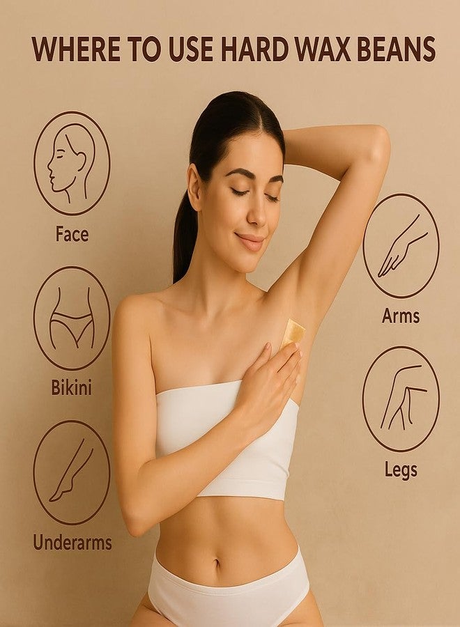 CLARABELLE PROFESSIONALS Unisex Adult Hair Removal Brazilian Hard Wax Beans For Face, Eyebrow, Back, Chest, Bikini Areas, Legs, Arms and Beards (50 GM, Rose Pink + White Chocolate) - Image 4