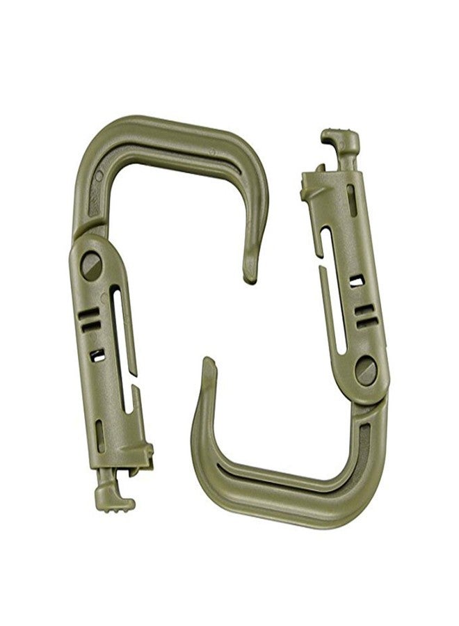 BOOSTEADY 10 Pack Multipurpose D-Ring Grimlock Locking for Molle Webbing with Zippered Pouch - Image 2