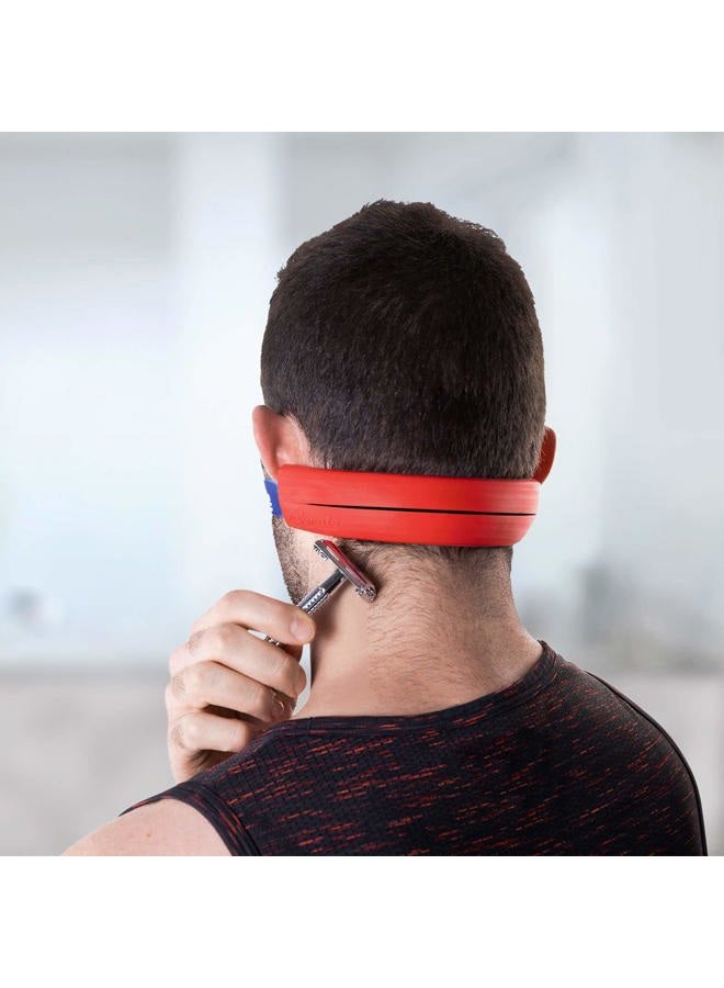 NEKMATE The Original Neckline Shaving Template | Hair Cutting Guide for Self Haircut | DIY Self Haircutting System | Hands-Free Cut, Trim & Shave for Line Ups | Durable High-Grade Silicone Stencil - Image 2