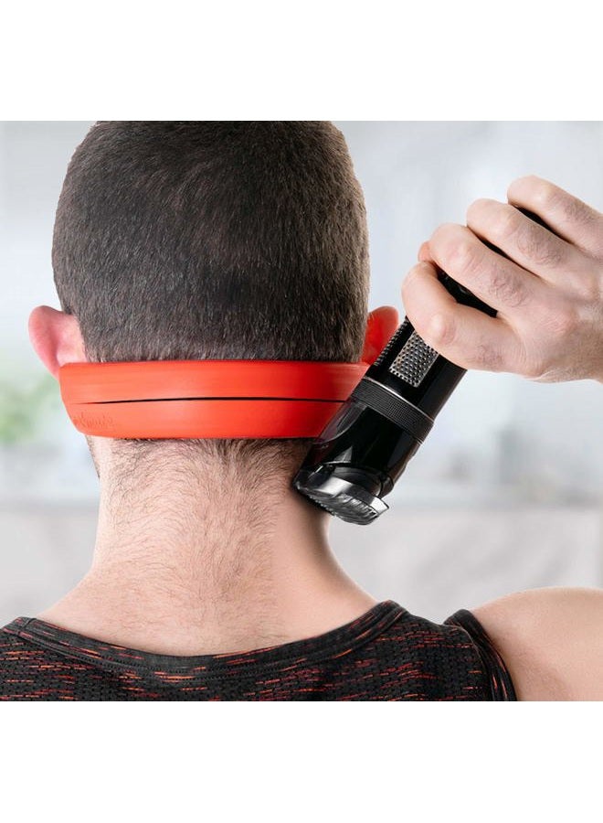 NEKMATE The Original Neckline Shaving Template | Hair Cutting Guide for Self Haircut | DIY Self Haircutting System | Hands-Free Cut, Trim & Shave for Line Ups | Durable High-Grade Silicone Stencil - Image 1