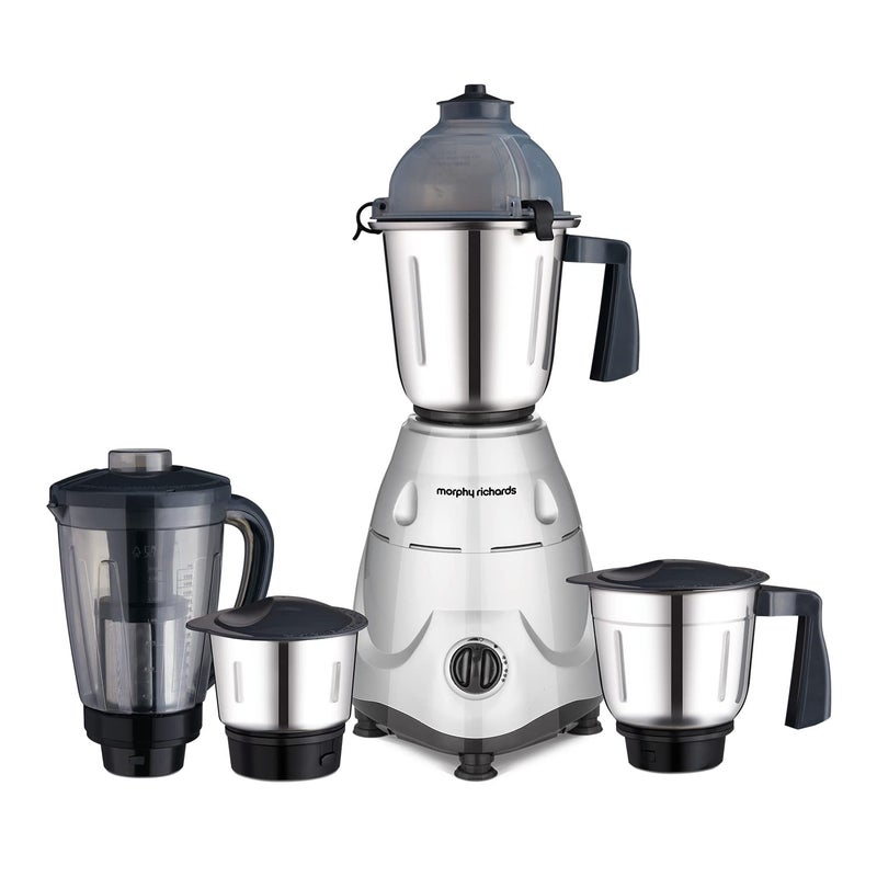 Morphy Richards Icon Superb 750 Watts Mixer Grinder| 4 Stainless Steel Mixer Jars including Juicer Jar| 3-Speed Control with Pulse Effect| 1-Yr Warranty by Brand| Silver & Black - Image 1