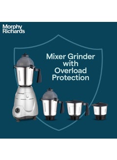 morphy richards Morphy Richards Icon Superb 750 Watts Mixer Grinder| 4 Stainless Steel Mixer Jars including Juicer Jar| 3-Speed Control with Pulse Effect| 1-Yr Warranty by Brand| Silver & Black  - Image 3