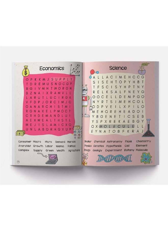 null - 101 Word Search Activity Book: Large Grid Word Search Puzzles for Kids With Attractive Illustrations - Image 1